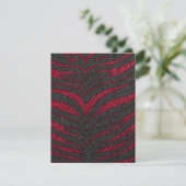 Red Glitter Zebra Print (Standing Front)