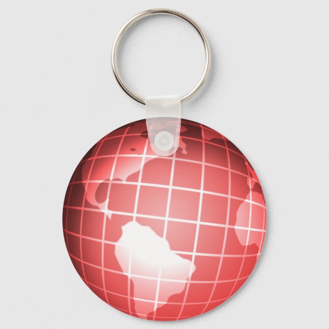 Red Globe Keychain (Front)