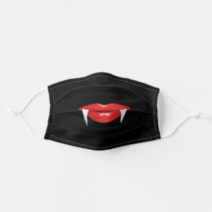 Red Glossy Lips - Vampire - Adult Cloth Face Mask