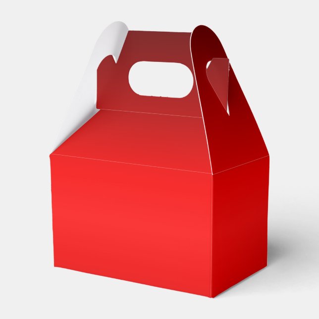 Red Glow Favor Boxes (Front Side)