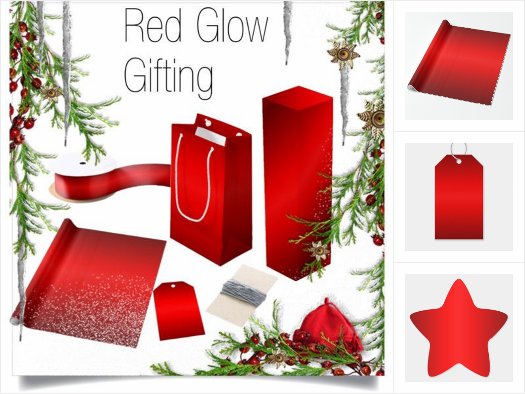Red Glow Gift Wrap