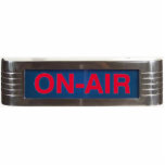 Red Glow On Air Sign Cutout<br><div class="desc">Vintage Art Deco On-Air Light</div>