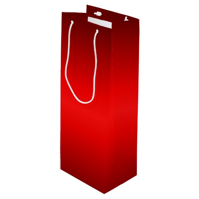 Red Glow Wine Gift Bag (Front Angled)