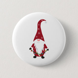 Red gnome button