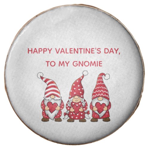 Red Gnomes with Hearts Personalized Valentine Day  Chocolate Covered Oreo