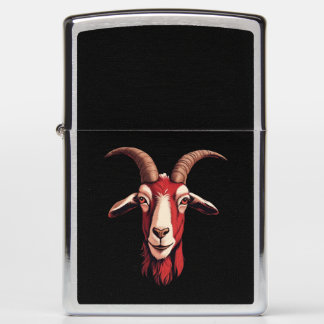 Red Goat Zippo Lighter