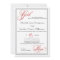 Red God is Love Christian Wedding Invitations