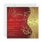 Red &  Gold 75th Birthday Party Invitation