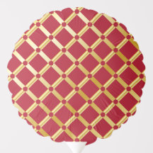 Red & Gold Arabic-inspired Party Balloon