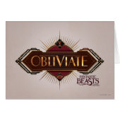 Red & Gold Art Deco Obliviate Spell Graphic (Front Horizontal)