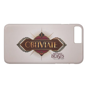 Red & Gold Art Deco Obliviate Spell Graphic iPhone 8 Plus/7 Plus Case