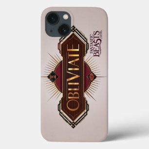 Red & Gold Art Deco Obliviate Spell Graphic iPhone 13 Case