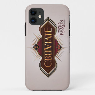 Red & Gold Art Deco Obliviate Spell Graphic iPhone 11 Case
