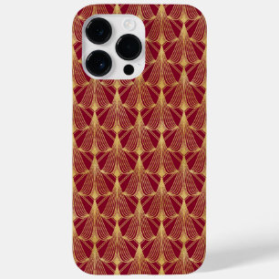 RED & GOLD ART DECO PATTERNS Case-Mate iPhone 14 PRO MAX CASE