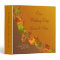 Red gold Autumnal leaves and berry Wedding Binder