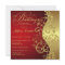 Red & Gold Birthday Party Invitation