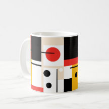 Red, Gold, Black and White KC Mug - Design 3