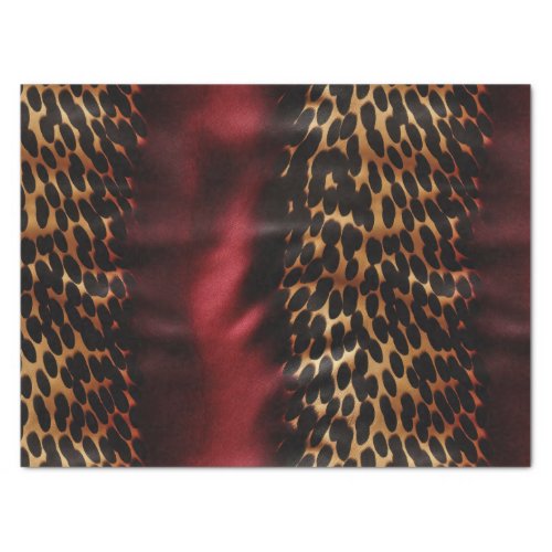 Red Gold Black Cowhide Tissue Paper