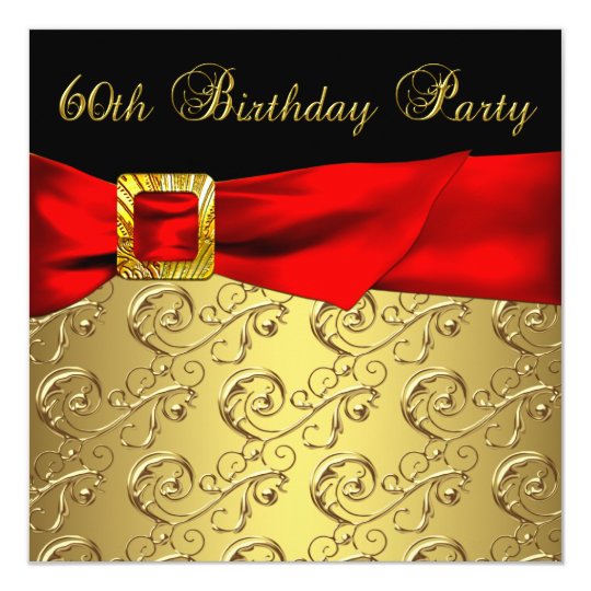 Red Birthday Party Invitations 8