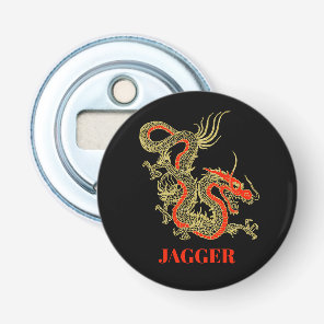 Red Gold Black Fantasy Chinese Dragon Bottle Opener
