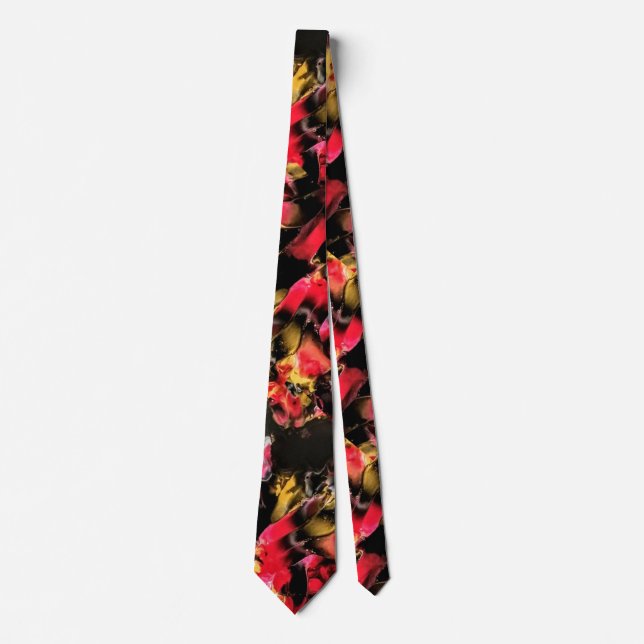 Red Gold & Black Neck Tie (Front)