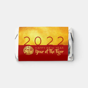 Red Gold Chinese Tiger paper-cut 2022 MF Hershey's Miniatures