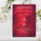 Red Gold Christian Cross Wedding Invitation