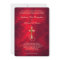 Red Gold Christian Cross Wedding Invitation