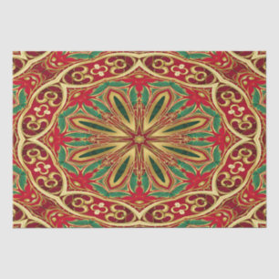 Red Gold Christmas Holiday Tissue Paper