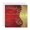Red &  Gold Debutante Party Invitation