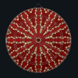 Red Gold Decorative Dartboard<br><div class="desc">Beautiful Red Gold Decorative Dartboard</div>