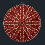 Red Gold Decorative Dartboard<br><div class="desc">Beautiful Red Gold Decorative Dartboard</div>