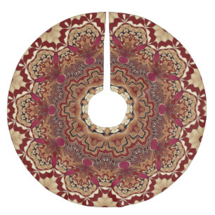Red Gold Decorative Tree Skirt
