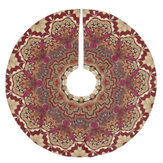 Red Gold Decorative Tree Skirt