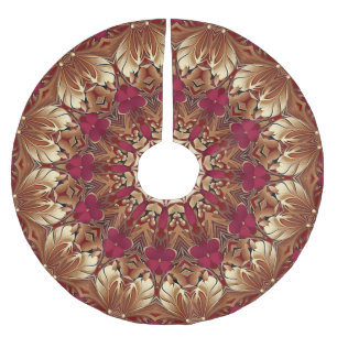 Red Gold Decorative Tree Skirt
