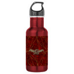 Red Gold Dragon Water Bottle at Zazzle
