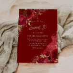 Red & Gold Dress & Roses Sweet 16 Party Invitation<br><div class="desc">Red & Gold Dress & Roses Sweet 16 Party Invitation

More elegant floral designs in our store!

See matching collection in our store</div>