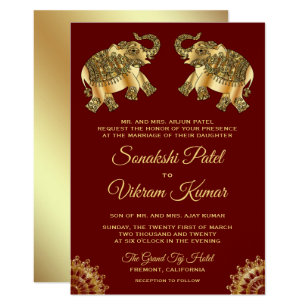 Wedding Invitation For Indian Wedding 5