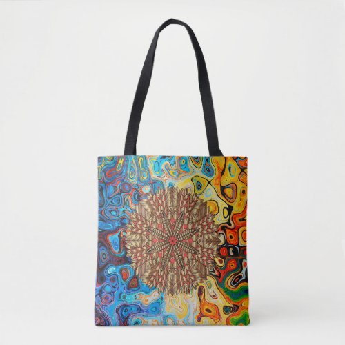 Red Gold Fall Nature Festival Tote Bag