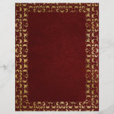 Old World Faux Leather Scrapbook Paper