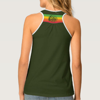 Red Gold Garden Reggae Festival Racerback Tank Top
