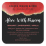 Red Gold Glitter Agate Passion Blend Labels
