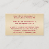 Red, Gold Glitter LOOK Snowflakes Enclosure Card (Back)
