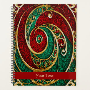 Red Gold Green Christmas Holiday Planner