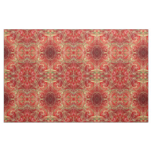 red gold green Fabric, colorful house textile Fabric