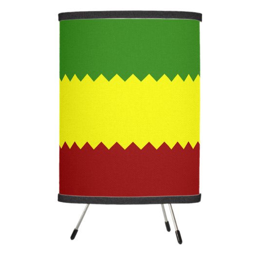 Red, Gold & Green Pan-African Rastafari Flag Lamp (Right)