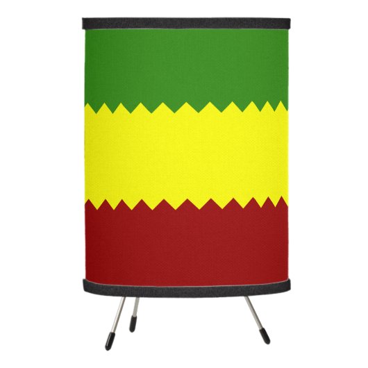 Red, Gold & Green Pan-African Rastafari Flag Lamp (Left)