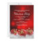 Red Gold Holly Baubles Christmas Party Invite