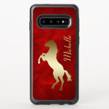 Red Gold Horse Personalized