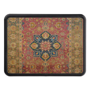 Red Gold Kashan Carpet Rug Persian Asian Hitch Cover
